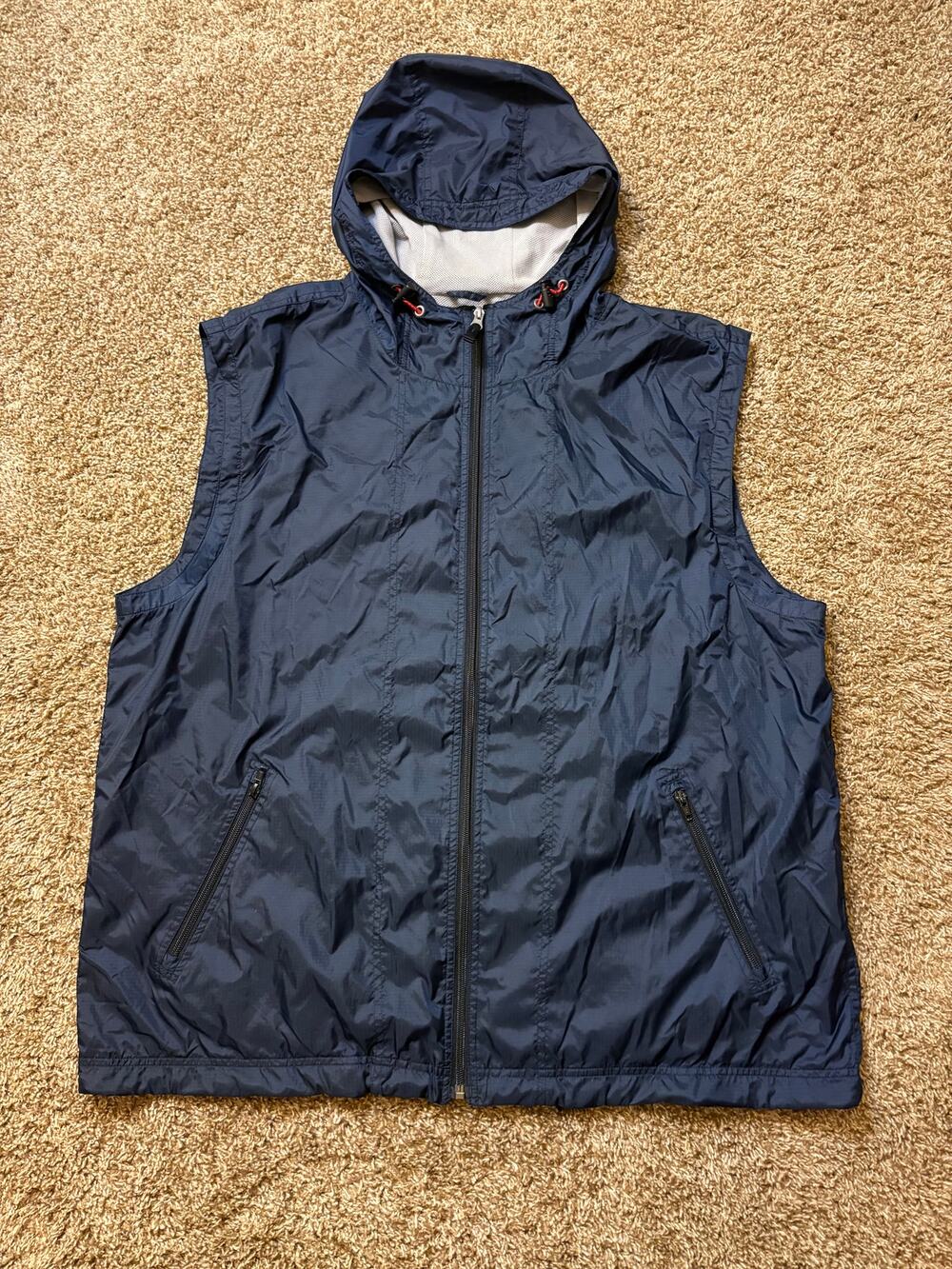 Vintage Gap Full Zip Lightweight Nylon Windbreaker Vest Mens Size XXL Y2K